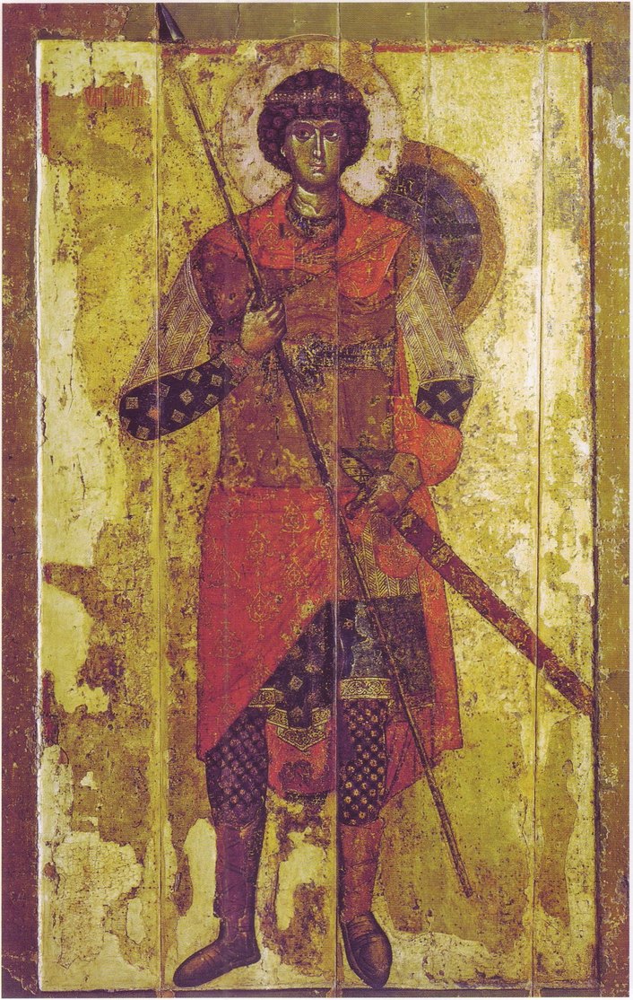Вмч. Георгий. Икона из Георгиевского собора новгородского Юрьева монастыря, ок. 1130