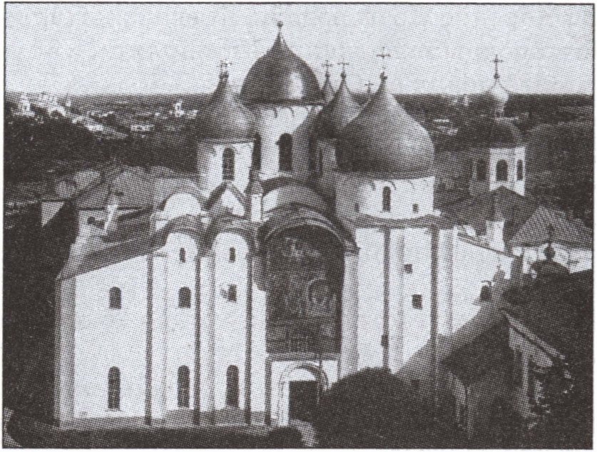 Новгород. Софийский собор. 1045—1050 гг. Западный фасад