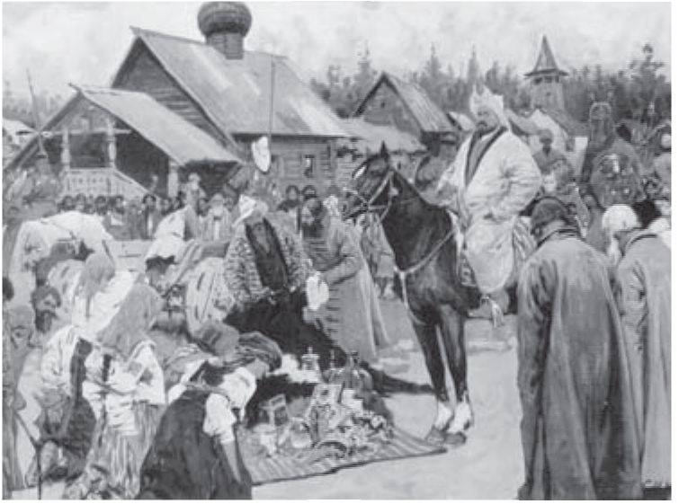 Ханские баскаки — сборщики дани. (Баскак — представитель монгольского хана в завоеванных землях) Ханские баскаки — сборщики дани. (Баскак — представитель монгольского хана в завоеванных землях)