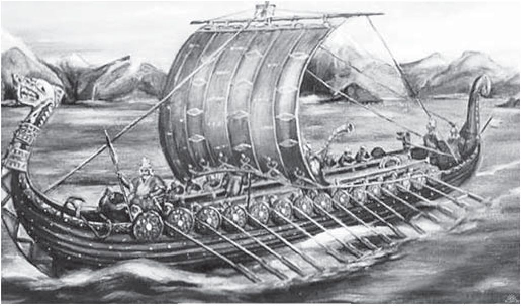 Норвежские корабли-дракары Норвежские корабли-дракары