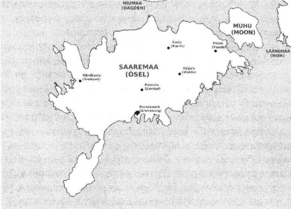 Рис. 1: Остров Эзель (Саарема) Рис. 1: Остров Эзель (Саарема)