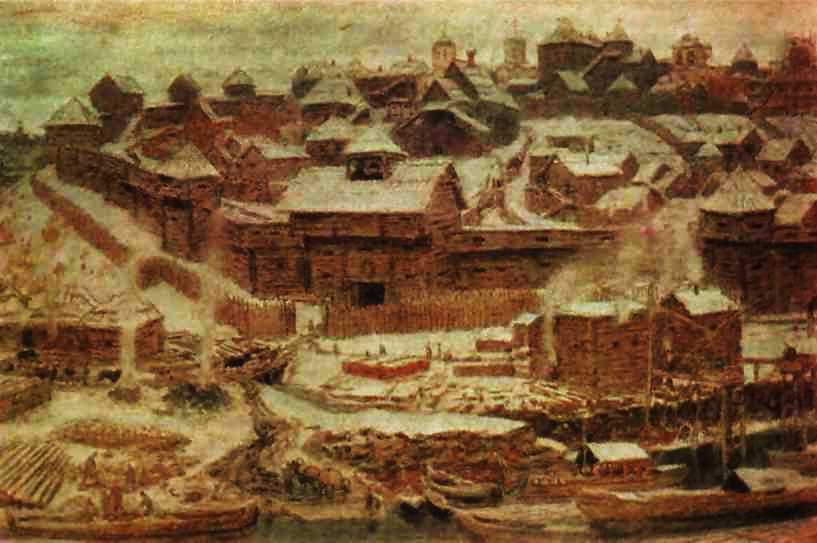 Московский Кремль при Иване Калите. Картина А. Васнецова Московский Кремль при Иване Калите. Картина А. Васнецова