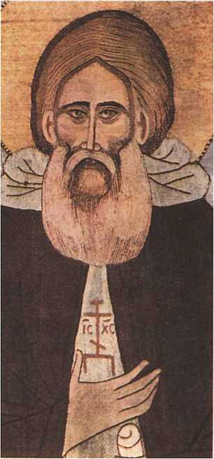 Покров с изображением Сергия Радонежского Покров с изображением Сергия Радонежского