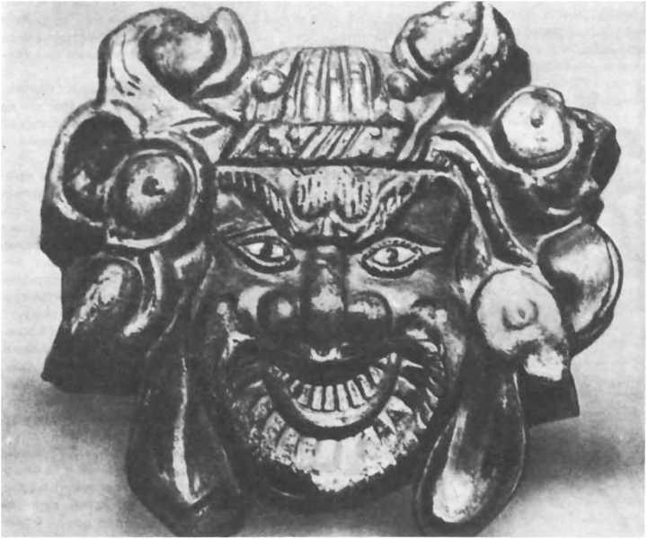 Декоративная маска на фасаде дворца в Каракоруме. XIII век Декоративная маска на фасаде дворца в Каракоруме. XIII век