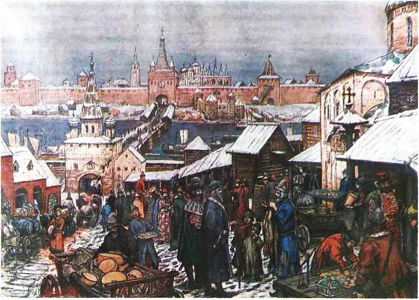 Новгородский торг. Картина А. Васнецова Новгородский торг. Картина А. Васнецова