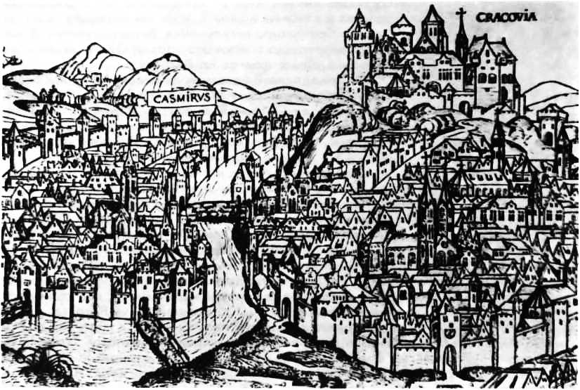 Краков в конце XV века Краков в конце XV века