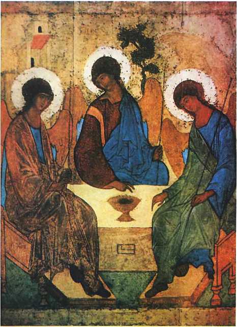 Андрей Рублев. Троица. XV век. Андрей Рублев. Троица. XV век.