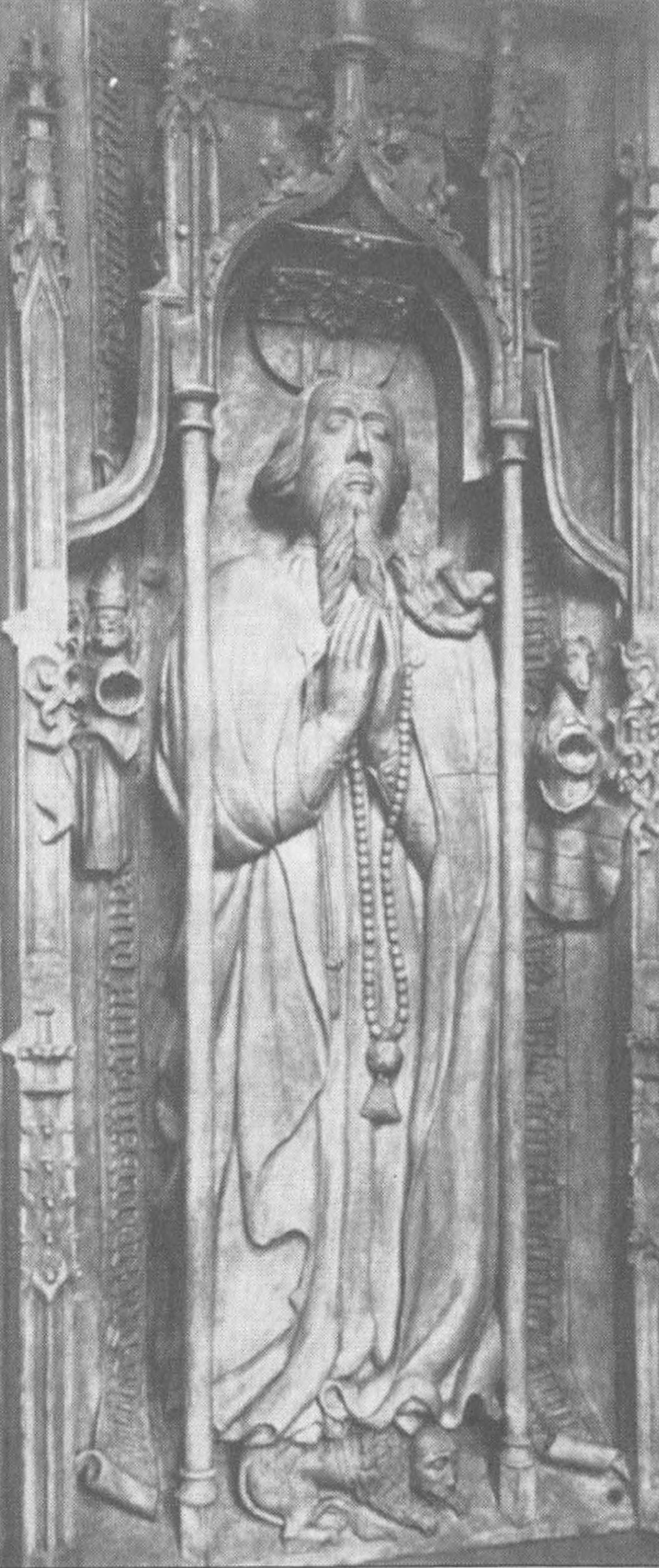 Ил. 14. Копия надгробия немецкого магистра Эберхарда фон Зейнсхайма. Замок Хорнек-на-Некаре близ Гундельсхайма Ил. 14. Копия надгробия немецкого магистра Эберхарда фон Зейнсхайма. Замок Хорнек-на-Некаре близ Гундельсхайма