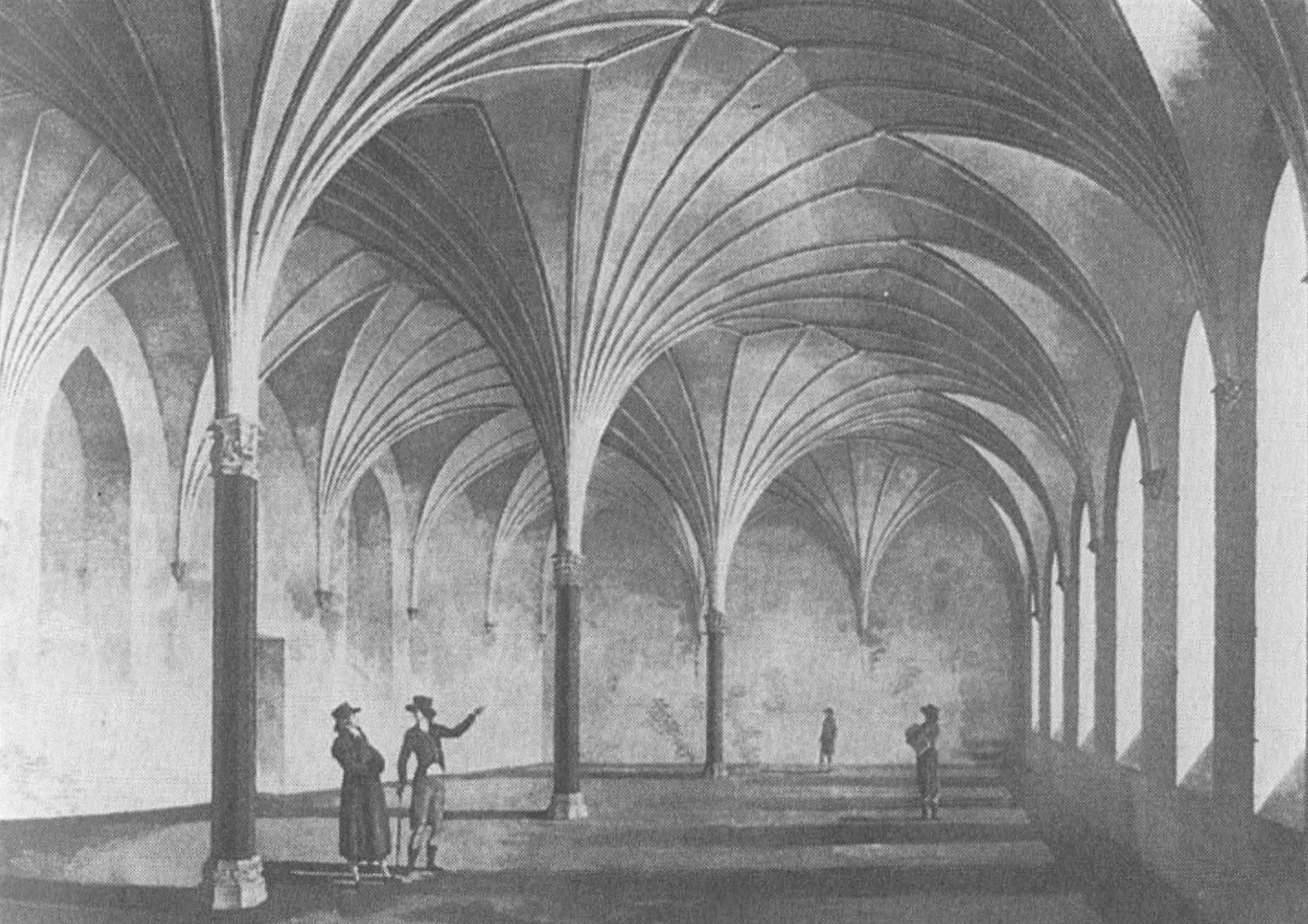 Ил. 18. Большая трапезная в Мариенбурге (кон. XVIII в.) Ил. 18. Большая трапезная в Мариенбурге (кон. XVIII в.)