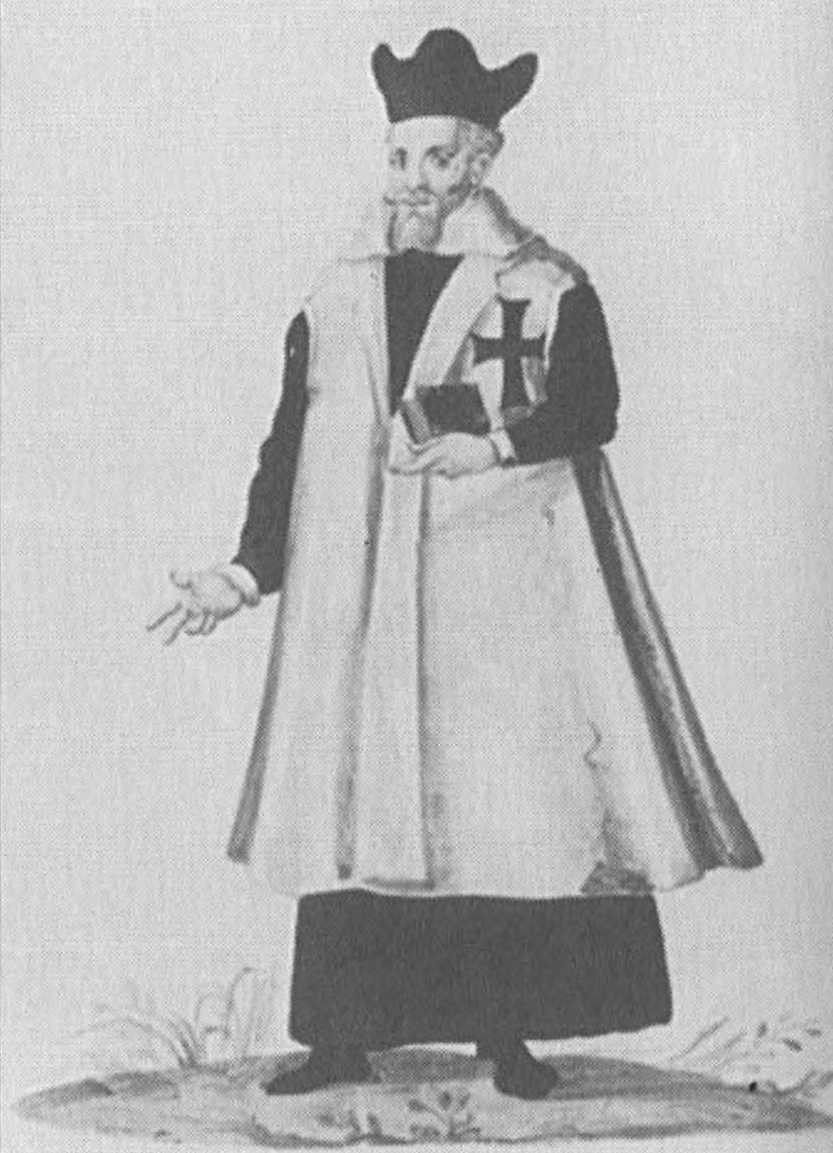 Ил. 30—31. Рыцарь и священник Немецкого ордена. Акварели в конце рукописи обновленного в 1606 г. устава ордена. Центральный архив Немецкого ордена в Вене (рукопись 769) Ил. 30—31. Рыцарь и священник Немецкого ордена. Акварели в конце рукописи обновленного в 1606 г. устава ордена. Центральный архив Немецкого ордена в Вене (рукопись 769)