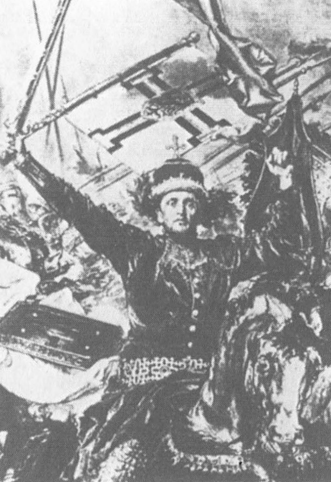 Ил. 38—39. Ян Матейко. Битва под Грюнвальдом. Фрагменты. Варшава. Национальный музей Ил. 38—39. Ян Матейко. Битва под Грюнвальдом. Фрагменты. Варшава. Национальный музей