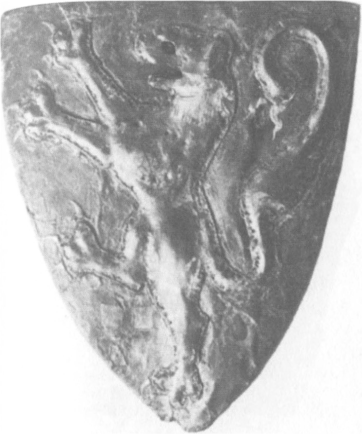 Ил. 3. Щит ландграфа, верховного магистра Конрада Тюрингского. Марбург. Университетский музей Ил. 3. Щит ландграфа, верховного магистра Конрада Тюрингского. Марбург. Университетский музей