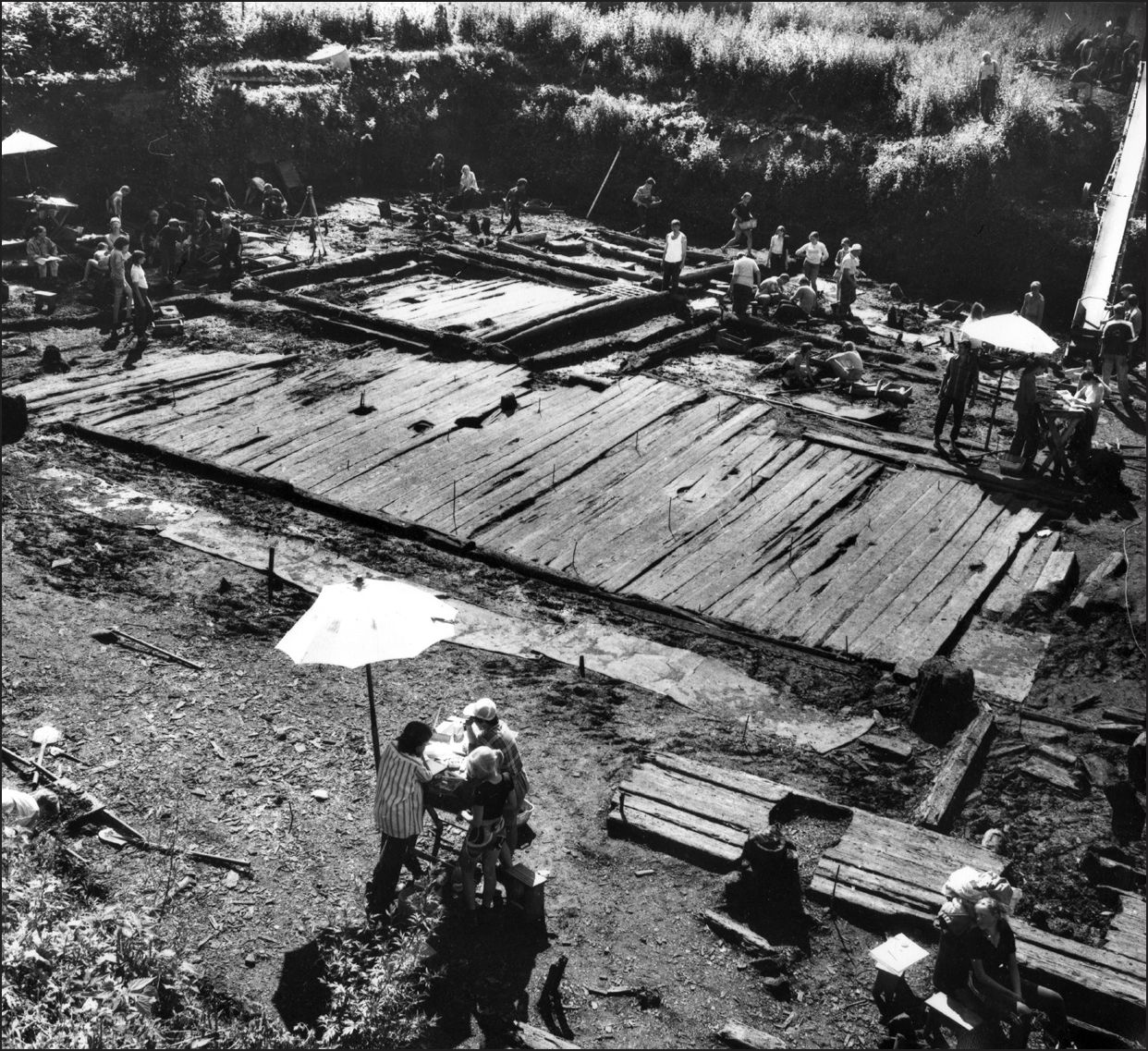 Рис. 15. Настил на усадьбе «Е» Рис. 15. Настил на усадьбе «Е»