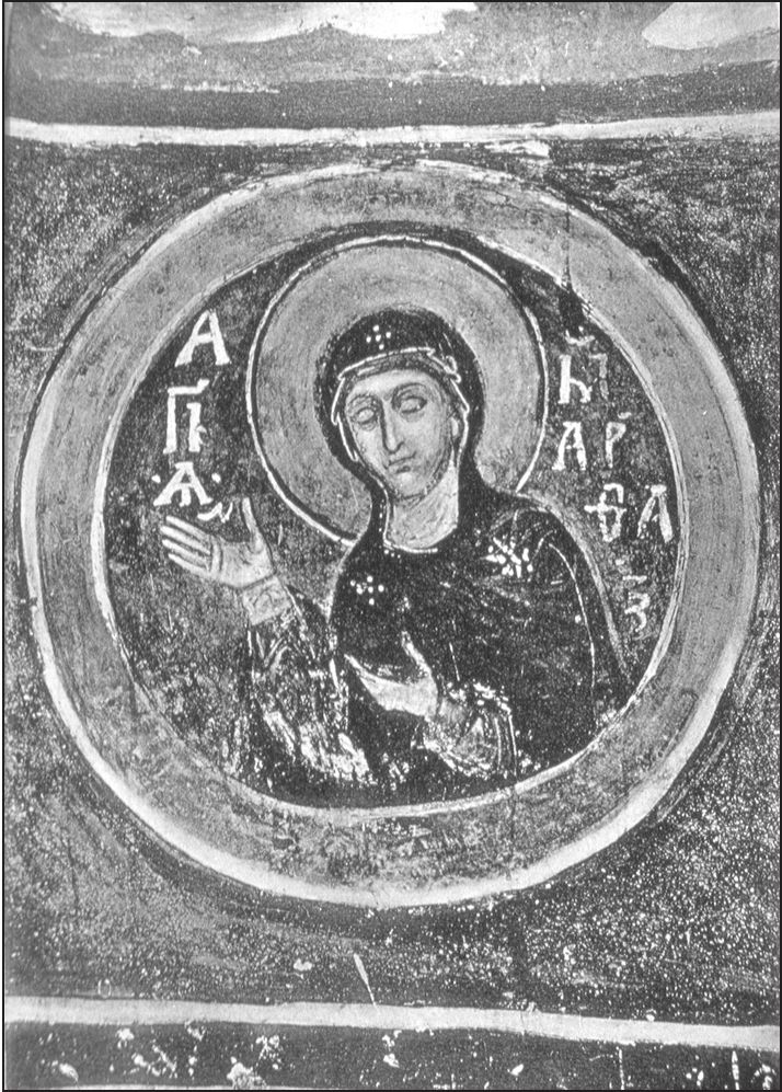 Рис. 31. Фреска Нередицы с изображением Богоматери Рис. 31. Фреска Нередицы с изображением Богоматери