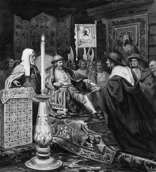 Семирадский Г. Александр Невский принимает папских легатов Семирадский Г. Александр Невский принимает папских легатов