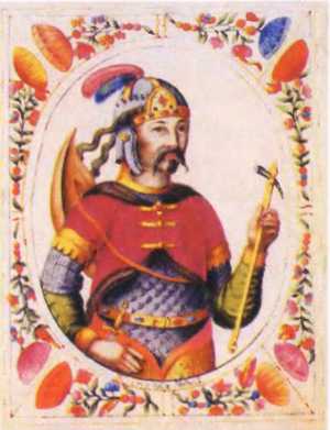 Рюрик. Миниатюра из «Царского титулярника». 1672 год