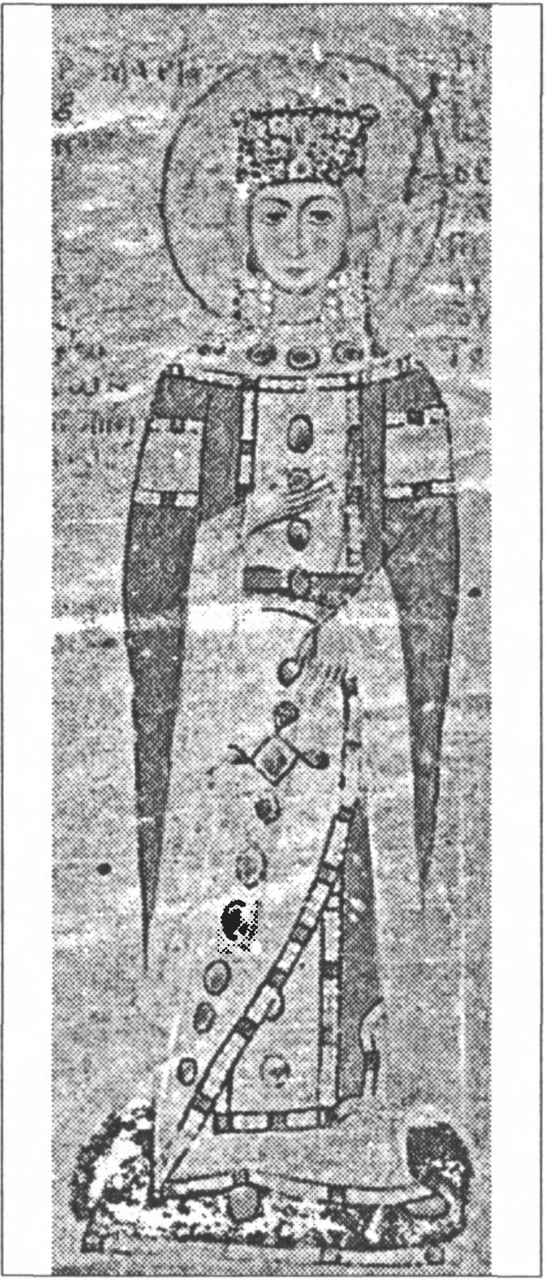 Ил. 114. Императрица Мария-Ксения, вторая жена Мануила I Комнина. Миниатюра византийской рукописи. XIV в. Собрание греческих рукописей Библиотеки Ватикана Ил. 114. Императрица Мария-Ксения, вторая жена Мануила I Комнина. Миниатюра византийской рукописи. XIV в. Собрание греческих рукописей Библиотеки Ватикана