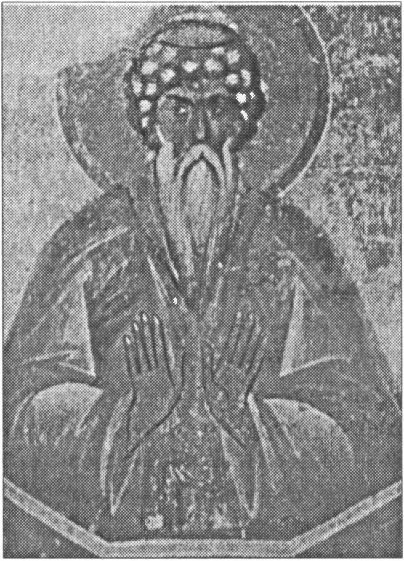 Ил. 130. Феофан Грек (ок. 1340 — ок. 1410). Даниил Столпник. Фреска церкви Спаса на Ильине улице. 1378 г. (Великий Новгород, Россия) Ил. 130. Феофан Грек (ок. 1340 — ок. 1410). Даниил Столпник. Фреска церкви Спаса на Ильине улице. 1378 г. (Великий Новгород, Россия)