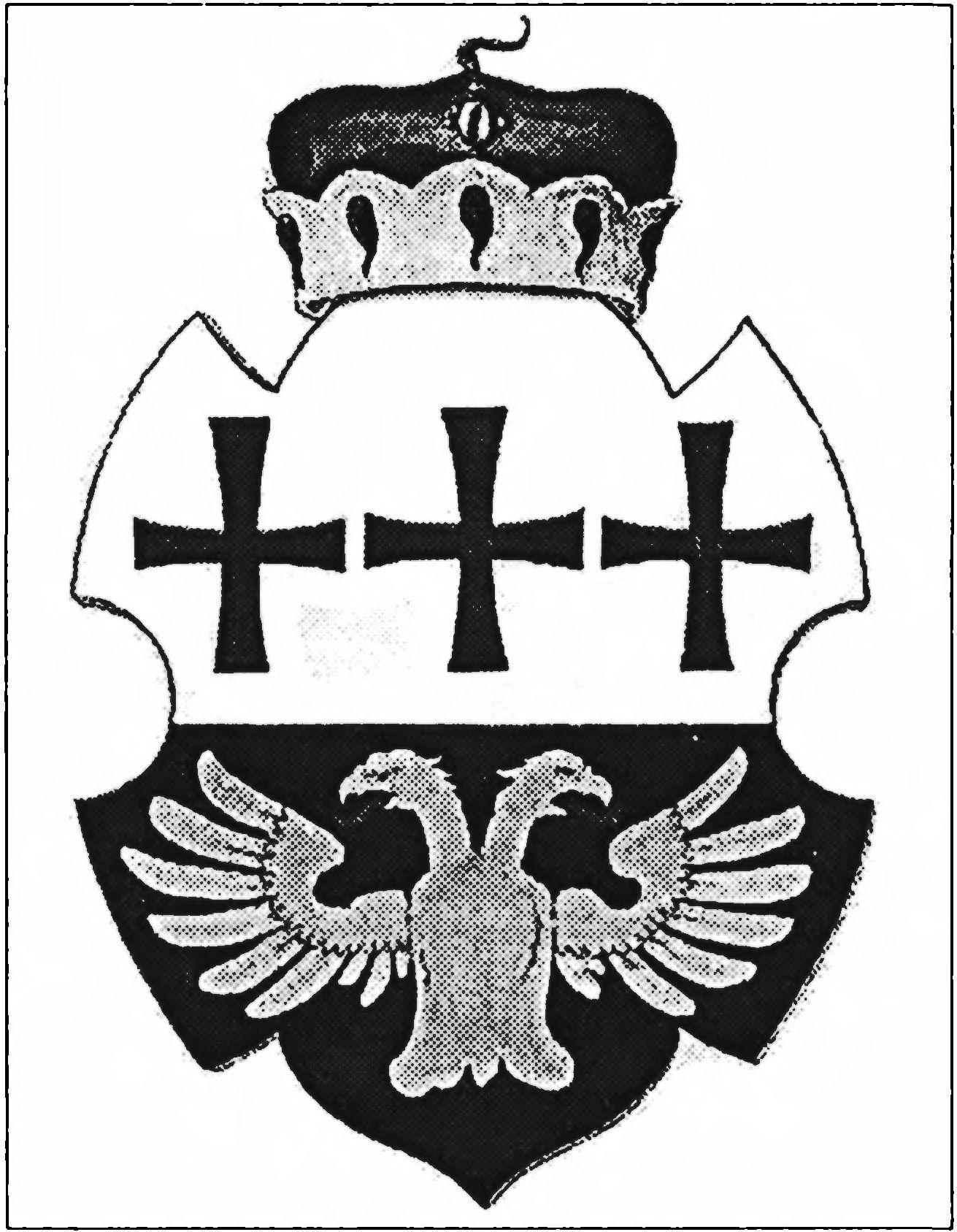 Ил. 148. Герб «герцогства Червонной Руси» из «Малого гербовника» Виргила Солиса (1-е изд.: Нюрнберг, 1555) Ил. 148. Герб «герцогства Червонной Руси» из «Малого гербовника» Виргила Солиса (1-е изд.: Нюрнберг, 1555)