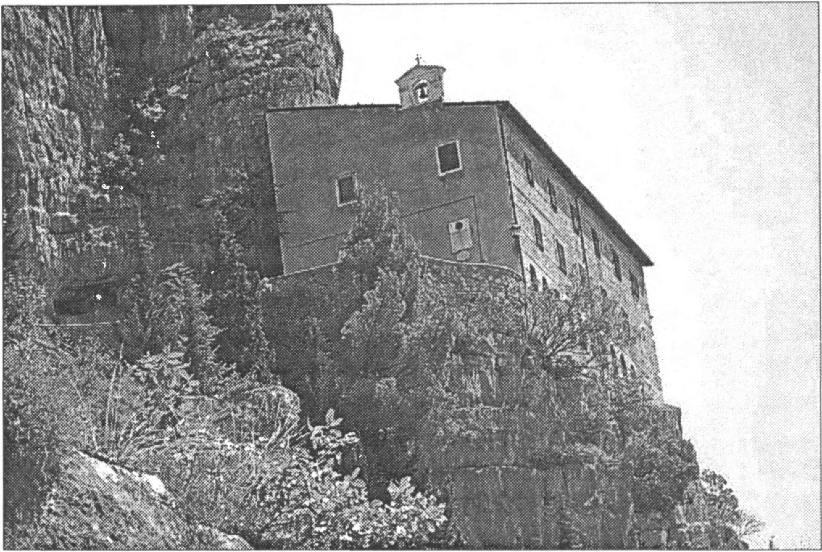 Ил. 180. Скит Св. Онуфрия на Морроне (Eremo di Sant'Onofrio al Morrone) близ г. Сульмоны. Современный вид (Абруццо, Италия) Ил. 180. Скит Св. Онуфрия на Морроне (Eremo di Sant'Onofrio al Morrone) близ г. Сульмоны. Современный вид (Абруццо, Италия)