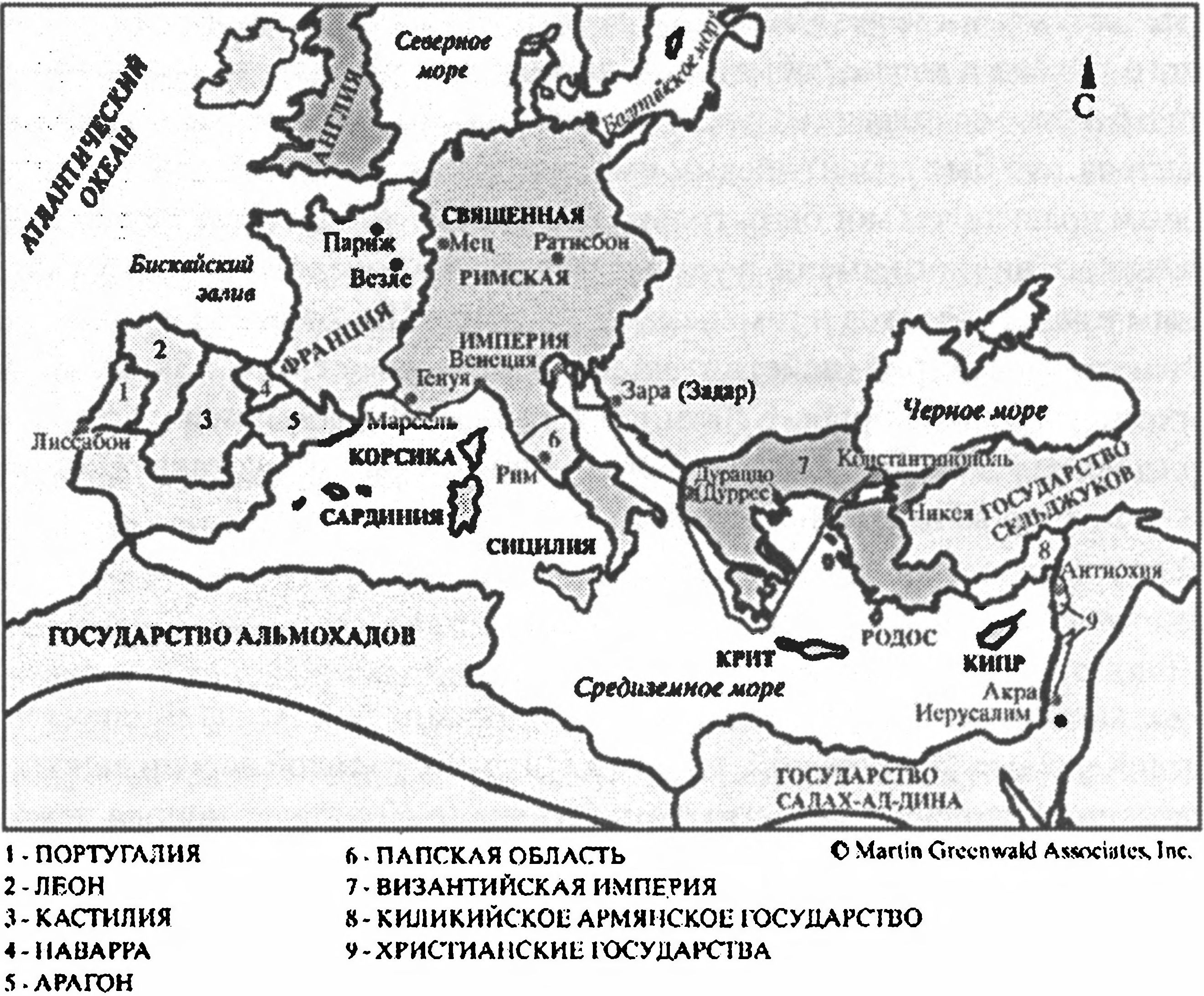 Ил. 42. Четвертый Крестовый поход. 1202—1204 гг. Карта-схема Ил. 42. Четвертый Крестовый поход. 1202—1204 гг. Карта-схема
