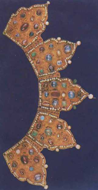 Корона с иконы Богоматери. Конец XIV — начало XV века Корона с иконы Богоматери. Конец XIV — начало XV века